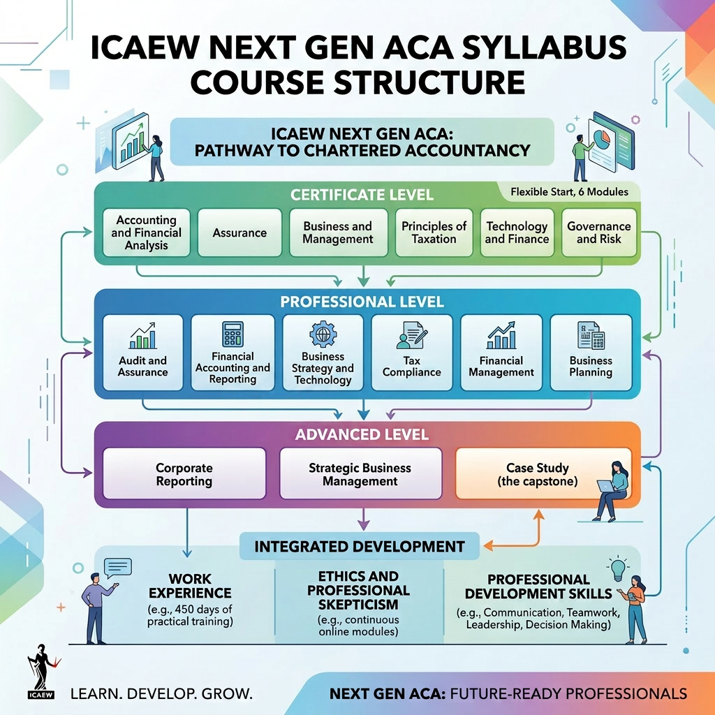 ICAEW Next Gen ACA Syllabus and Course Structure explained